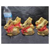 6 Lindt Milk Chocolate Hollow Bunnies