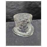 VTG Fenton Glass Top Hat