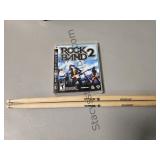 Playstation 3 Rock Band & Drumb Sticks