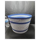Blue Braided Storage Basket