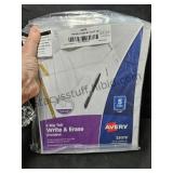 60 Big Tab Write & Erase Dividers