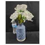 Ceramic Vase & Flowers