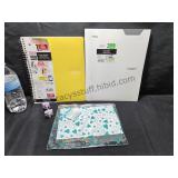 Yellow Notebook Pencil Case Folder  Erasers