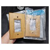 2 Wood Switch Covers