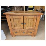 27x17x25 Wood Stand With Storage