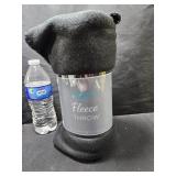 50 x 60 Fleece Throw Black