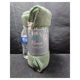50 x 60 Fleece Throw Green