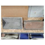 2 Metal V Shaped Tubs