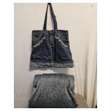 Jeans Purse & Hooded Blanket