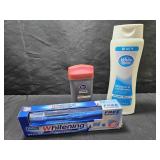 Toothbrush, Shampoo & Deodorant