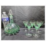 French Liqueur /Absinthe Deacanter & Glasses