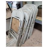 10 Folding Chairs Used Condition
