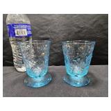 Cerulean Blue Cocktale Glasses