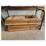 9 Wood Folding Chairs