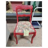 Wood Framed Cushioned Chair