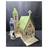 Ceramic Village Lighted Church