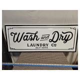 36 x 14 Metal Wash & Dry Sign