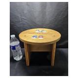 Wood Snowman Stool