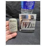 Plastic Winston Cig Box & Lighter