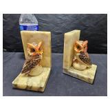 Owl Marble Bookends