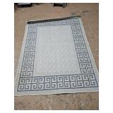 Outdoor Rug 62x80 Needs Light Clean (A)