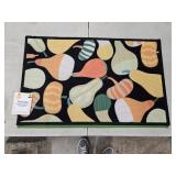 17x27 Fall Rug Gourdes