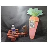 Wood Easter Wagon & LG Carrot
