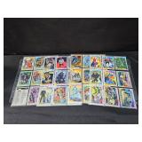4 Double Sheets Marvel Trading Cards