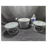 Metal Flower & Garden Buckets