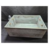 Wood Crate W/ Rope Handles