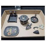 Cast Iron Treasures & Wood Tray