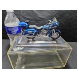 Blue Harley Diecast & Case