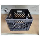 Black Plastic Crate