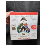Mr. Christmas Fiber Optic Snowman Music Box