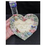 Daughter Heart Plate Bradford Exc