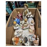 Box Of Porcelain Figurines