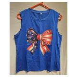 TShirt SZ Lg Patriotic Bow
