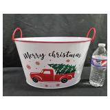 Metal Holiday Bucket