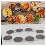 8 Plate Rotating Party Lazy Susan