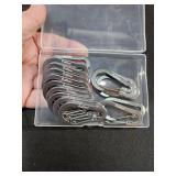 Aluminum Carabiner Hooks Silver