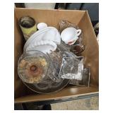 Box Of Misc Glass Decor