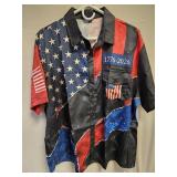 Mens Patriotic Button Up SZ 3X