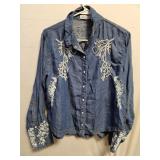 Denim Button Up SZ M