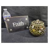 Wood Faith & Lidded Jar