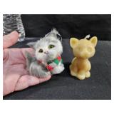 Cat Ornament & Candle