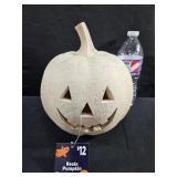 Lighted Resin Pumkin