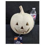 Lighted Resin Pumkin