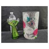 Art & Crackle Glass Vases