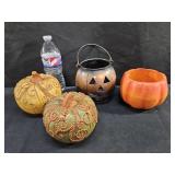 Ceramic, Metal & Plastic Pumkins