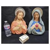 Chalkware Wall Plaques & Trinket Dish
